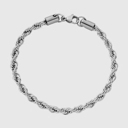 Bracelet Corde 5mm (Argent)